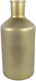 Countryfield Vaas - mat goud - glas - XXL fles vorm - D24 x H52 cm