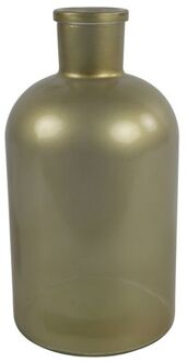 Countryfield vaas - mat goud - glasA - apotheker fles - D14 x H27 cm - Vazen Goudkleurig