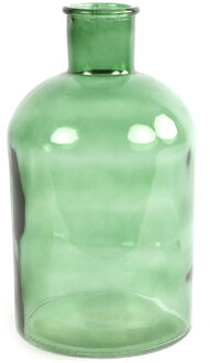 Countryfield Vaas - mintgroen - glas - apotheker fles vorm - D17 x H30 cm