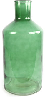 Countryfield Vaas - mintgroen - glas - XXL fles vorm - D24 x H51 cm