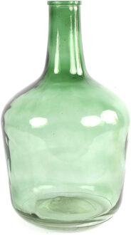Countryfield Vaas - transparant groen - glas - XL fles vorm - D25 x H42 cm