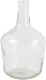 Countryfield Vaas - transparant helder - glas - XL fles vorm - D25 x H42 cm