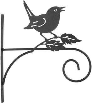 Countryfield Wandhaak vogel zwart 27,5x1,5x31cm