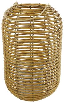 Countryfield Windlicht hoog M naturel H33cm kunststof bruin