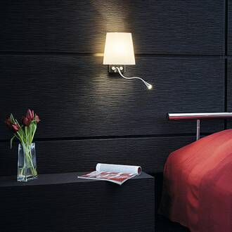 COUPA FLEXLED chroom/gesatin. Glas 1xG9 1xLED