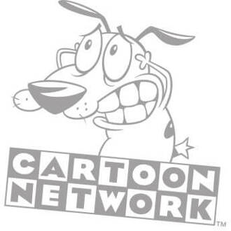 Courage The Cowardly Dog Outline Women's T-Shirt - White - L Wit