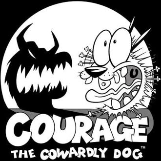Courage The Cowardly Dog Spotlight Women's T-Shirt - Black - XL Zwart