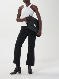 Courreges Geribbelde Mouwloze V-hals Top Wit