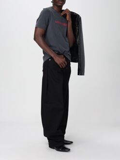 Courreges Grafische Print T-shirt met Korte Mouwen Grijs