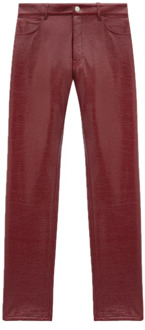 Courreges Straight Trousers Courrèges , Red , Dames - 2XL