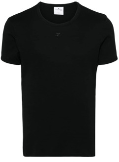 Courreges T-Shirts Courrèges , Black , Heren - 2Xl,Xl,L,M,S