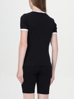 Courreges Trim T-shirt - maat M Zwart