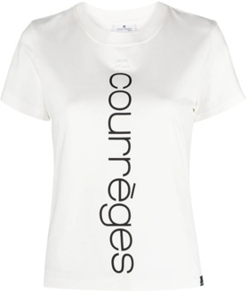 Courreges Witte T-shirts en Polos Courrèges , White , Dames - S