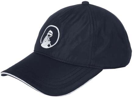 Court Cap Kinderen-Donkerblauw,Wit - nosize