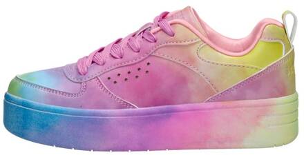 Court High Watercolor Sneaker Meisjes Multi