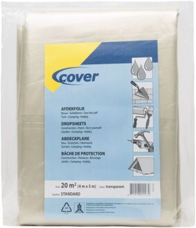cover 100 mu Transparant - Afdekfolie - 4x5m