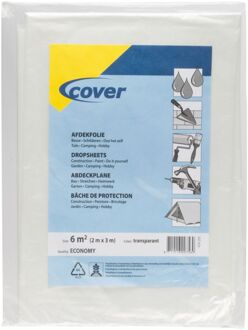 cover 40 mu Transparant - Afdekfolie - 2x3m