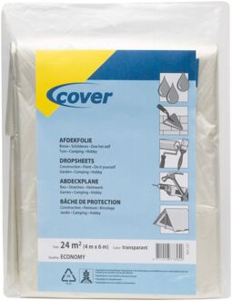 cover 40 mu Transparant - Afdekfolie - 4x6m