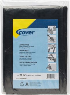 cover 40 mu Zwart - Afdekfolie - 4x6m