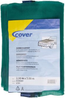 cover Aanhangernet Economy groen 2,50x3m