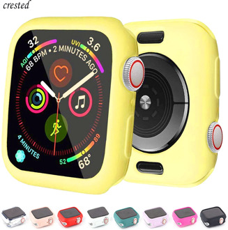 Cover For Apple Watch case 44mm 40mm iWatch case 42mm 38mm Accessorie Silicone bumper Protector Apple watch series 5 4 3 se 6