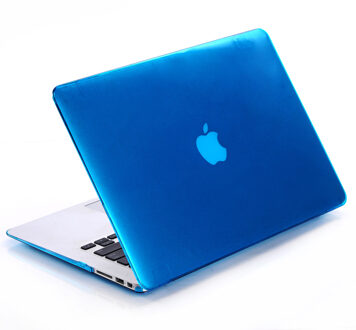cover hoes - MacBook Air 11 inch - Glanzend Lichtblauw