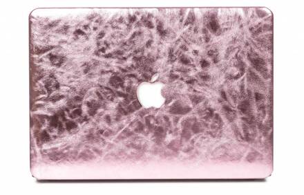 cover hoes - MacBook Air 13 inch (2010-2017) - shiny leer roze
