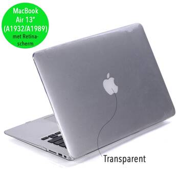 cover hoes - MacBook Air 13 inch (2018-2019) - Glanzend transparant