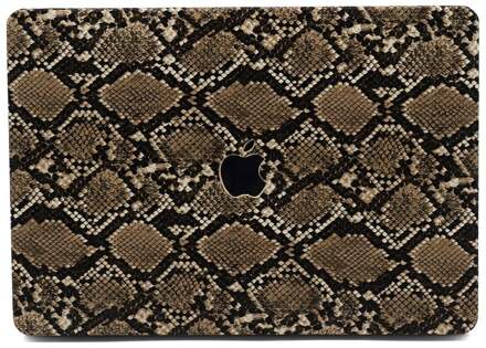 cover hoes - MacBook Air 13 inch (2020) - Snake Pattern Brown