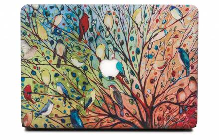 cover hoes - MacBook Pro 13 inch (2016-2019) - boom met vogels