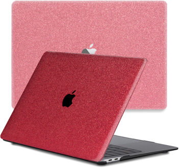 cover hoes - MacBook Pro 13 inch (2020) - Glitter Rood