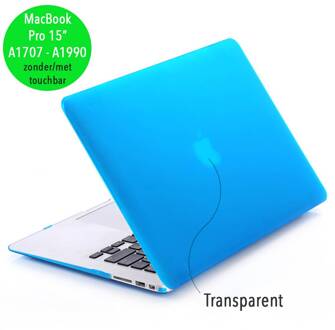 cover hoes - MacBook Pro 15 inch (2016-2020) - mat lichtblauw