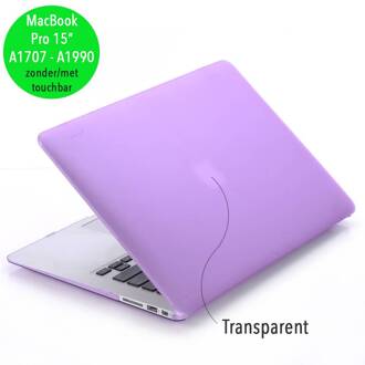 cover hoes - MacBook Pro 15 inch (2016-2020) - mat paars