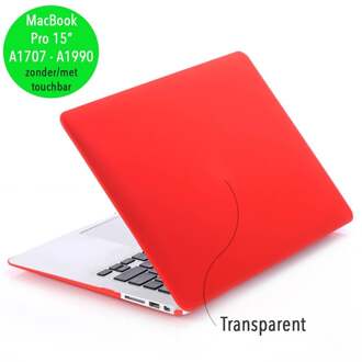 cover hoes - MacBook Pro 15 inch (2016-2020) - mat rood