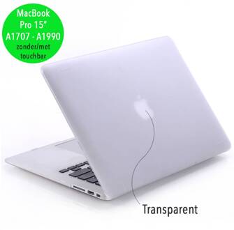 cover hoes - MacBook Pro 15 inch (2016-2020) - mat transparant