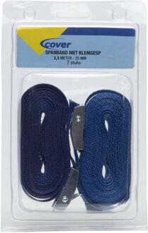 cover Spanband met klemgesp 2,5m x 25mm - 2 stuks