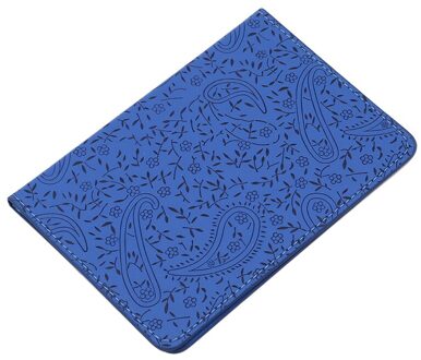 Cover Travel Passport Cover Card Case Vrouwen Mannen Reizen Creditcardhouder Reizen Id & Document Paspoort Kaarthouder pakket blauw