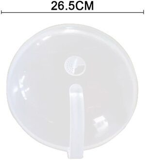 Cover Voor Microvezels Professionele Magnetron Voedsel Anti-Sputteren Deksel Magnetron Bell Cover Hittebestendige Cover Voor Microvezels Regular 1mm wit
