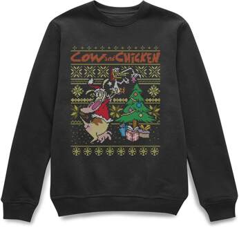 Cow and Chicken Cow And Chicken Kerstmis Trui - Zwart - M
