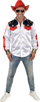Cowboy Blouse Man Wit - Transparant