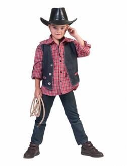 Cowboy Denim Gilet Kind Jongen Blauw