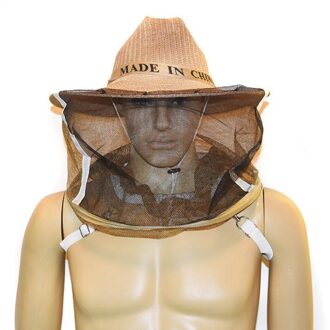 Cowboy Hoed En Masker Dikke Anti-bee Cap Met Gezicht Beschermende Netto