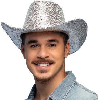 Cowboy Hoed Rodeo Party Zilver Zilver - Grijs