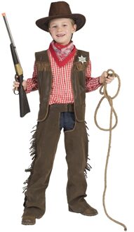 Cowboy Kostuum Kind Wade Bruin - Kastanje