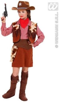 Cowboy kostuum meisje deluxe