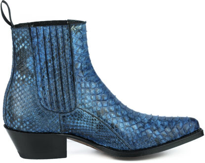 Cowboy laarzen marie-2496- natural azul Blauw - 40