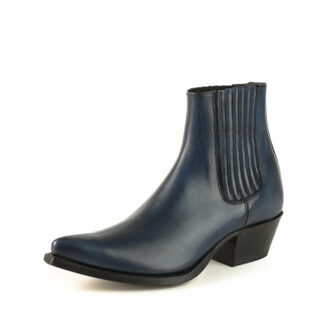 Cowboy laarzen marie nappa-nappa azul velado - maat 37 Blauw