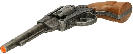 Cowboy revolver verkleedaccessoire - 8 schoten - western speelgoed - Verkleedattributen Multikleur