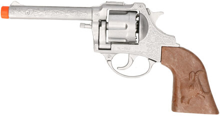 Cowboy speelgoed revolver/pistool metaal 12 schots plaffertjes Multi