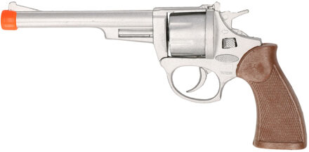 Cowboy speelgoed revolver/pistool metaal 8 schots plaffertjes Multi